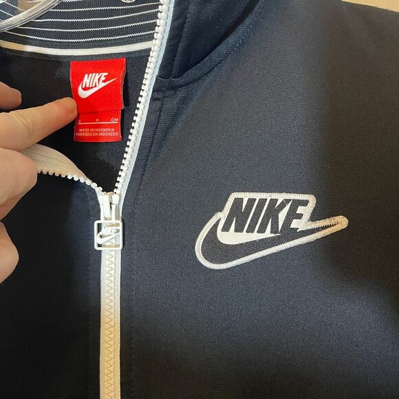 Vintage‎ y2k Nike Full zip track jacket black and white women's small - Picture 2 of 5